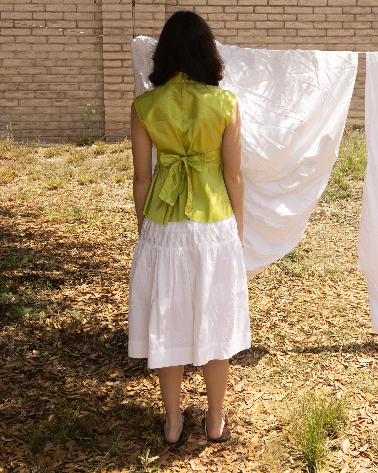 Le Kimono Chemise Cruda en Seda